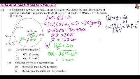2014 KCSE MATHEMATICS PAPER 2 NO 18