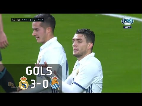 Gols - Real Madrid 3 x 0 Real Sociedad - La Liga 16-17