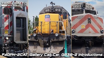 F40PH-2CAT, Gallery Cab Car, GP38-2 Introductions   Peninsula Corridor   Train Sim World 2