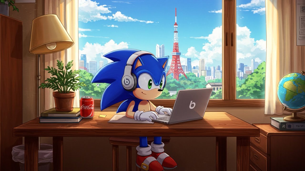 Sonic Lo fi Vibes 🌃 Chill/Gaming/Studying Lofi Hip Hop Mix 🌿 Calm & Cozy Lofi Ambience
