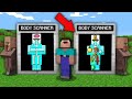 Minecraft NOOB vs PRO: NOOB SCANNED VILLAGER IN BODY SCANNER BUT FOUND STRANGE THING INSIDE!trolling