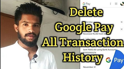 How to Delete Google pay Transaction history | Delete All Transaction History in Google Pay #gpay