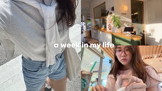 a week in my life in university 🥤 studying Korean, working part-time, IKEA vlog, study at Starbucks