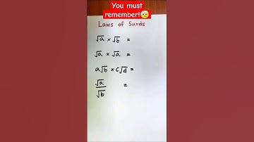 Laws of surds | to remember_🤕 #maths #short #shorts #surds
