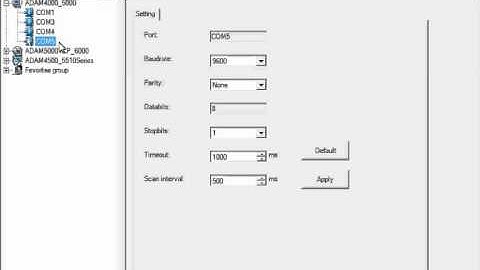 Настройка Adam 4017+