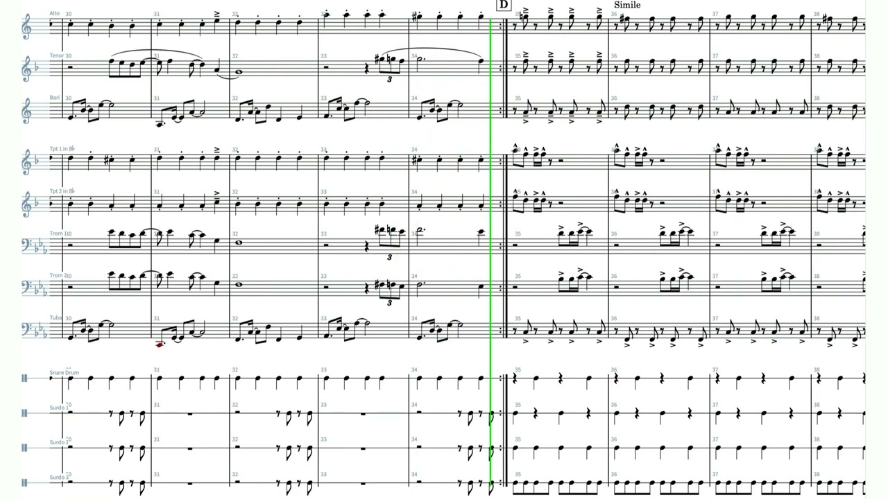 Eurythmics - Sweet Dreams | Street Brass Arrangement [Score Video]