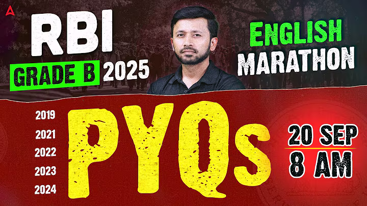 RBI Grade B English Free Classes | RBI Grade B 2025 | Last 5 Years PYQs Solved | By Parth Krishan
