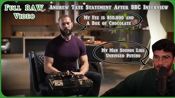 HasanAbi React to Andrew Tate Official Statement After BBC Interview | Full Raw Video