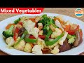 Stir fry mixed vegetables with oyster sauce recipe