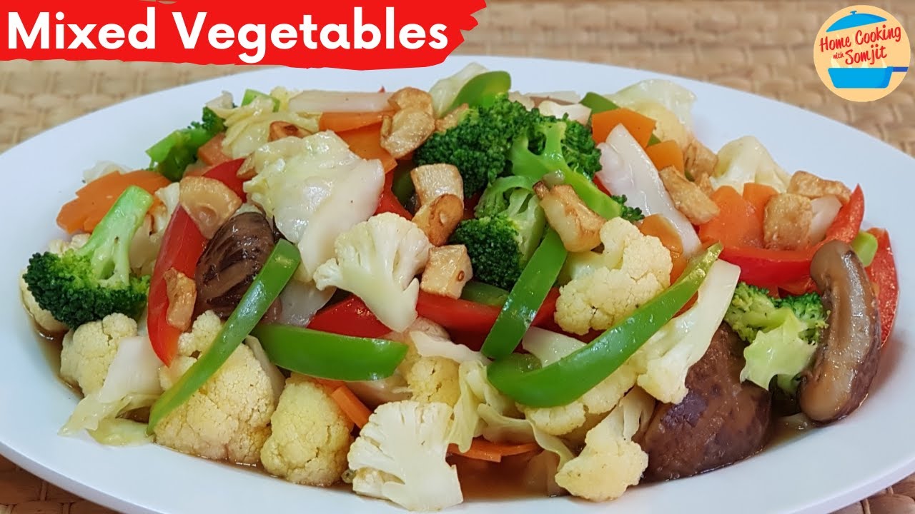 Stir Fry Mixed Vegetables with Oyster Sauce Recipe -