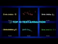 Top 10 alight motion text animation xml tutorial tamil by seven creation