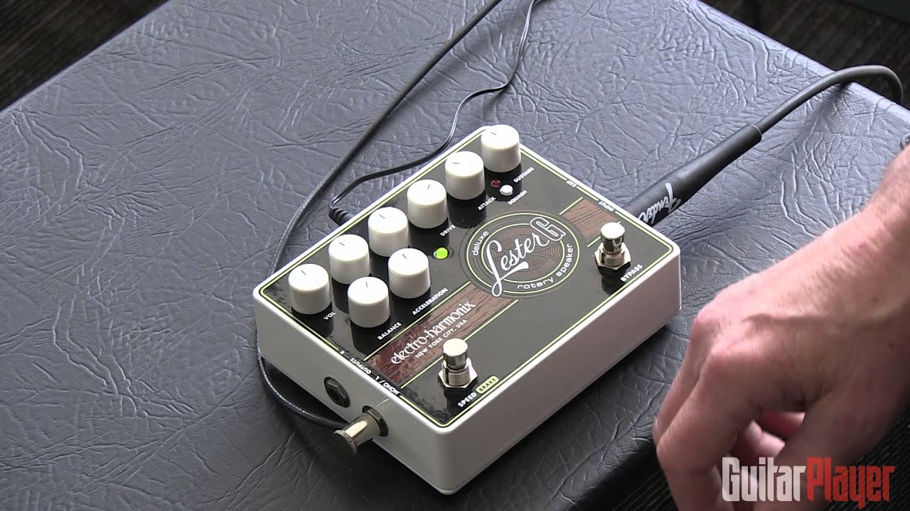 Electro‑Harmonix Lester G Deluxe Rotary Speaker - YouTube