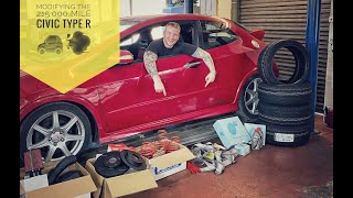 Modifying the HIGH MILEAGE TYPE R into a track day car! Civic Type R FN2 MODS & DRIVE