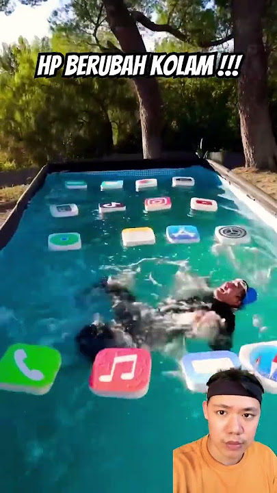 Mobile phone turns into swimming pool #smartphone #phonesecrets #pool #phonesecrettricks #ios #mo...