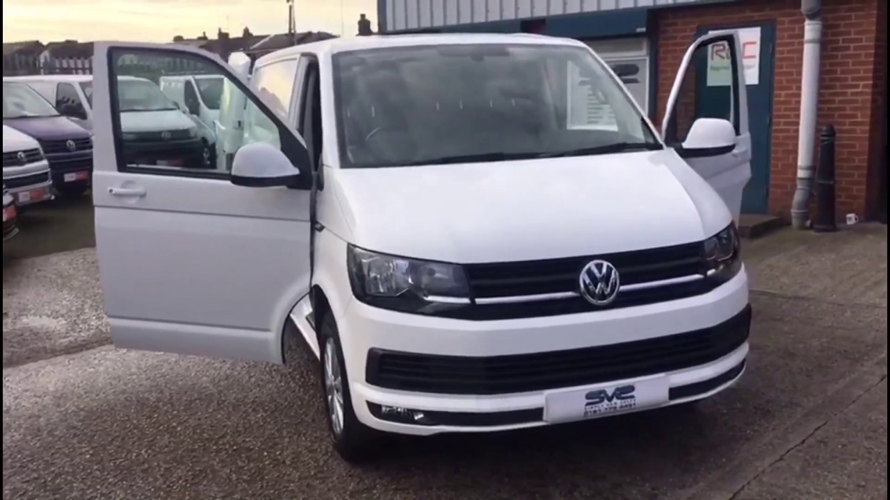 VW T6 Transporter LWB in white for sale Simply Van Sales YouTube