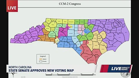 North Carolina Senate passes redrawn congressional district map