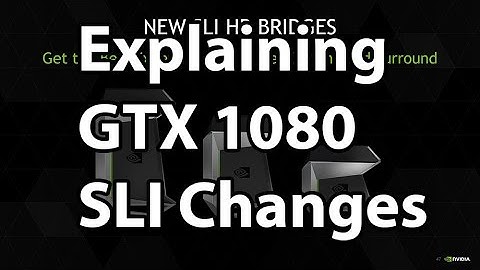 How does SLI Change with the GTX 1080?