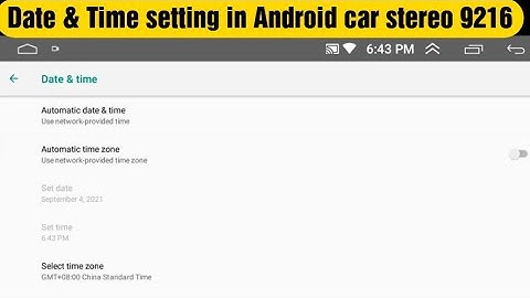 Date & Time setting in 9216 Android car stereo - [Step by Step] [Full Video] - Shekhar Maxxlink