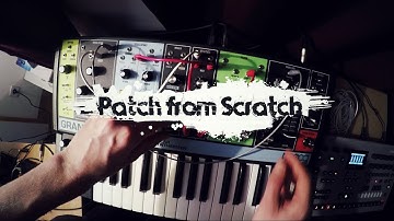 Patch from Scratch - Grandmother self playing Sci Fi percussions (no talking)