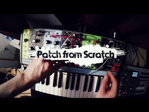 Patch from Scratch - Grandmother self playing Sci Fi percussions (no talking)