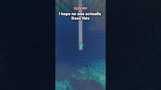 Types of People Crossing Water in Minecraft. #minecraft #gaming #shorts