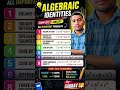 Learn Algebraic Identities Fast ⚡ | Exam Trick By-Gaurav sir