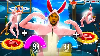 99 DUNK + 99 VERTICAL + BUNNY MASCOT = GAME BREAKING on the TOXIC 1v1 COURT!