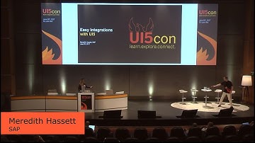 UI5con@SAP 2017 - Easy integrations with UI5