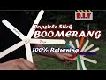 DIY Boomerang batang aiskrim , Popsicle Stick Returning Boomerang, 100% worked bumerang stik eskrim