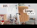 Diy seconde main  lampe en jute