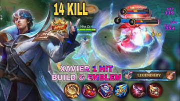 NEW XAVIER BEST BUILD ONE HIT COMBO INSTANT DELETE!! 😱 ~ GAMEPLAY ~ MOBILE LEGENDS