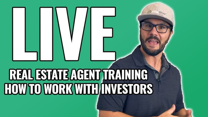 Real Estate Agent Live Training How To Work With Investors In 2021 Youtube