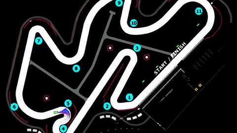 Kart simulation 05: Sepang at full throttle.