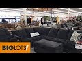 BIG LOTS FURNITURE SOFAS COUCHES ARMCHAIRS HOME DECOR - SHOP WITH ME SHOPPING STORE WALK THROUGH 4K
