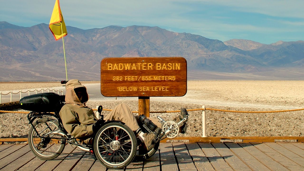 ICE Qnt Recumbent Trike ridden to Earth's hottest barren land, 2009