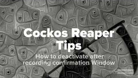 Cockos Reaper Quick Tips/Tricks. How to deactivate after recording confirmation Window