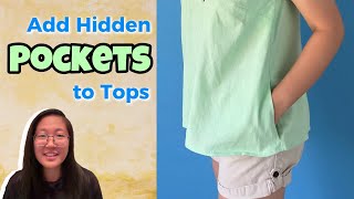 How To Add Hidden Side Pockets To Any Top French Seams Method
