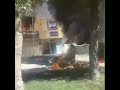 به آتش کشیده شدن دفتر امام جمعه در لردگان 13 مهر 1398 
