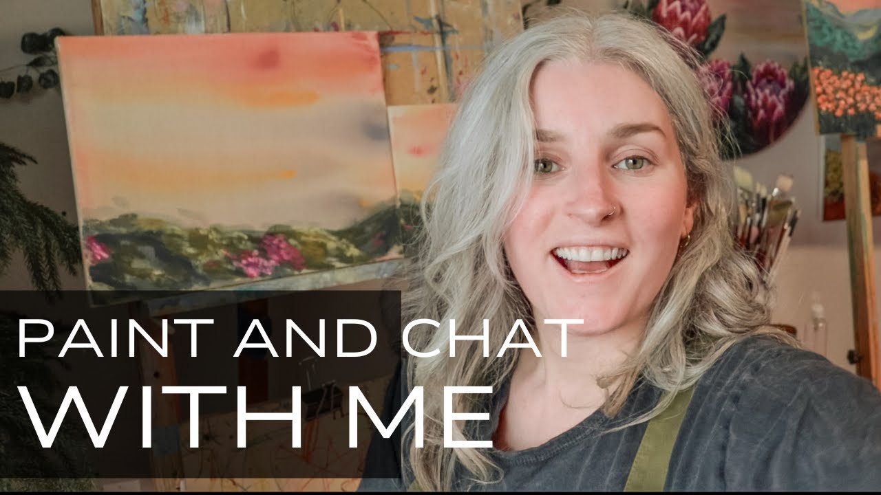 Quiet moments and satisfying brushstrokes | relax and paint "in the morning light" with me