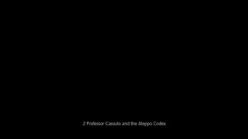 2 Professor Cassuto and the Aleppo Codex
