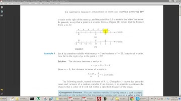 Section 4 Probability and Statistics part 4 Chebyshevs Theorem 1