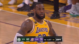 Los Angeles Lakers vs Milwaukee Bucks 3rd Qtr Highlights | March 6, 2019-20 NBA Season