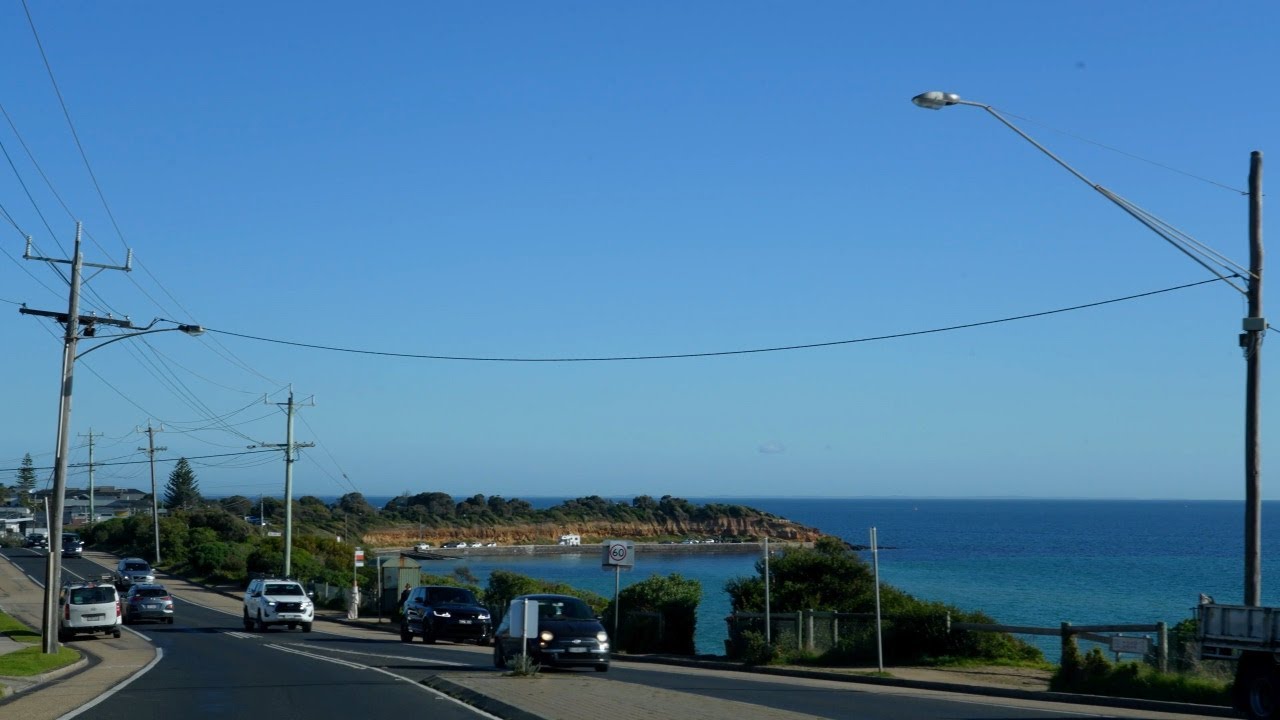 driving tour along the Melbourne coastline.【4K】