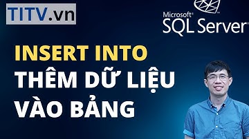Học SQL Server - Bài 38. Câu lệnh INSERT INTO thêm dữ liệu vào bảng