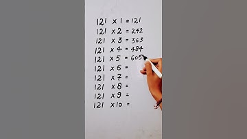 write the table of 121 in 23 second only..#hack #maths #mathshack ‎@study_care0 