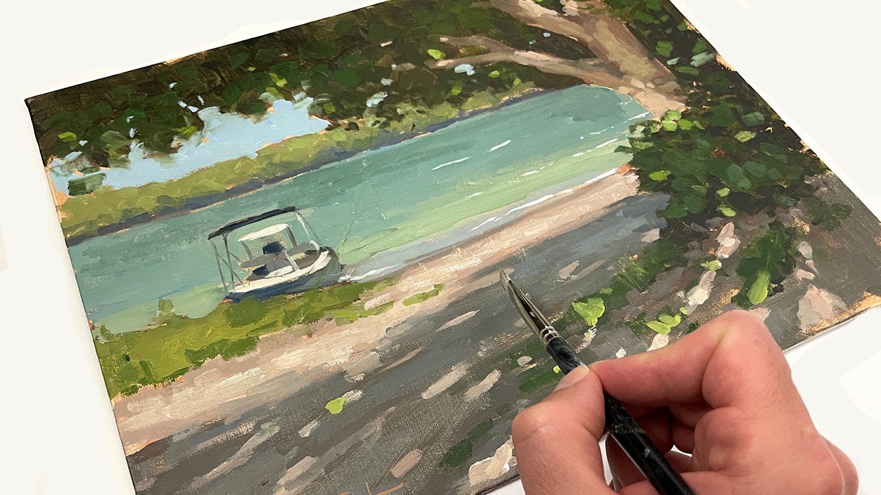 How I Paint an Oil Painting in One Sitting - YouTube
