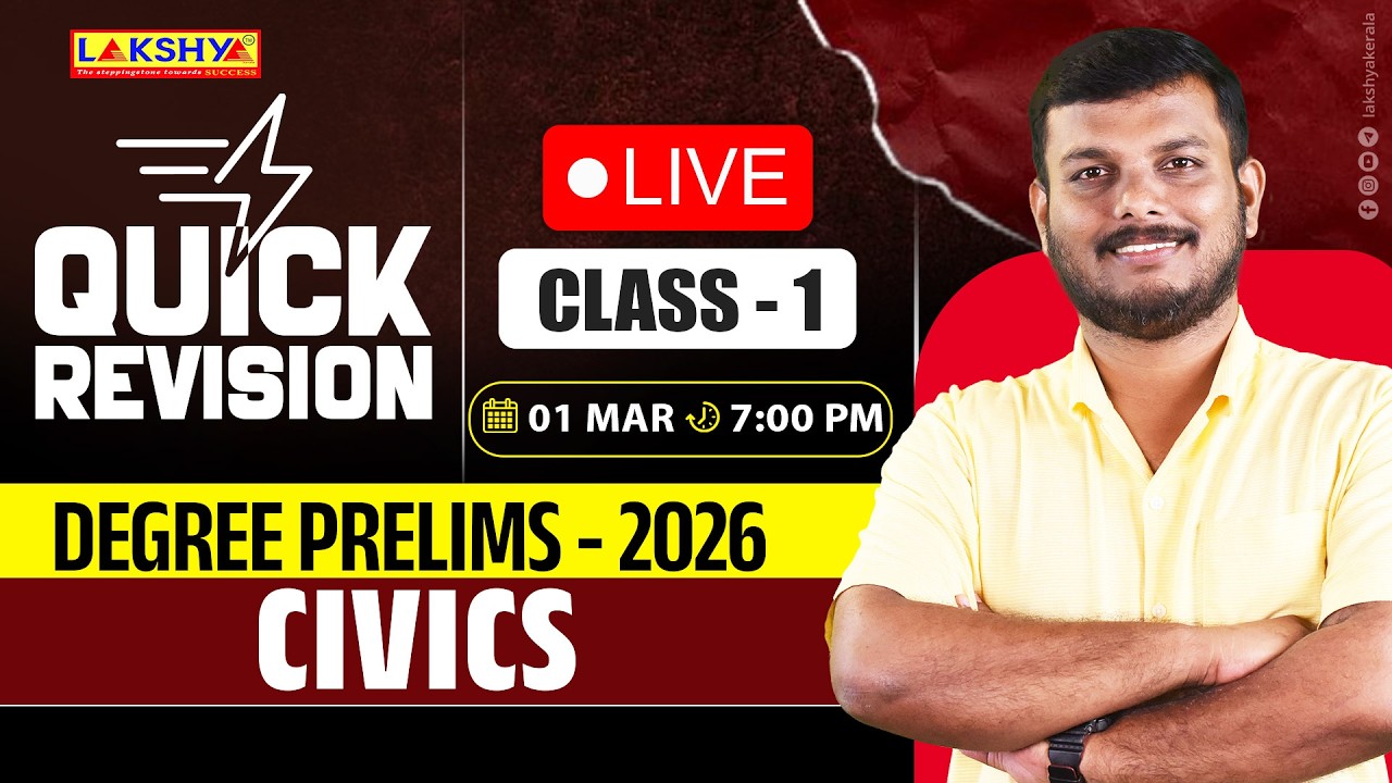 Degree Prelims - 2026 | Quick Revision - Civics