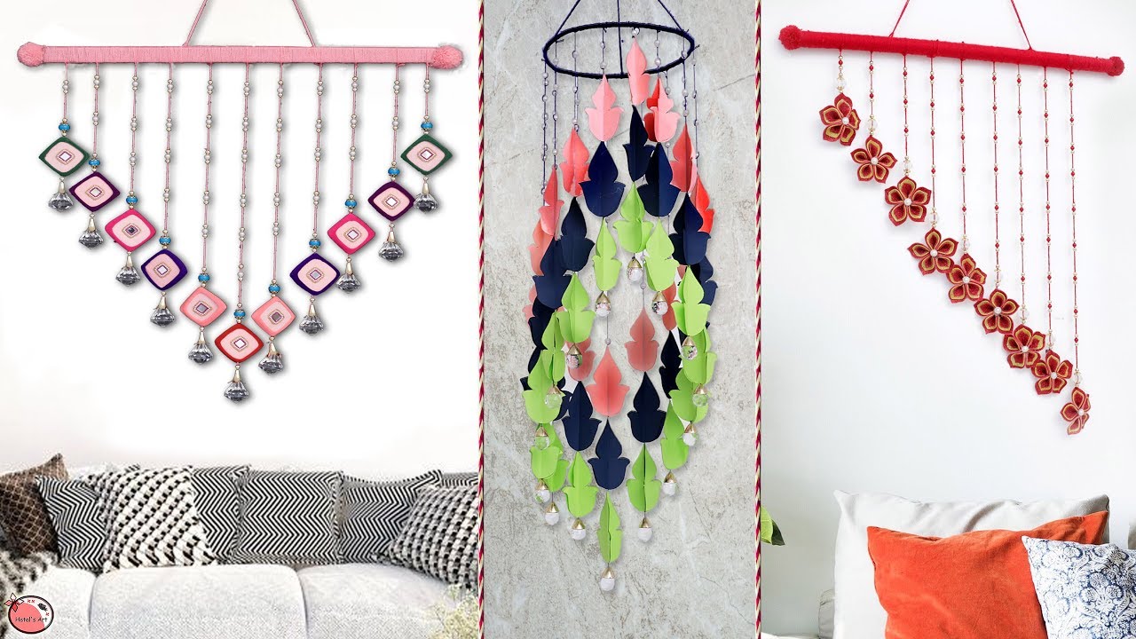 7 Wall Hanging Ideas !!! DIY Home Decor - YouTube