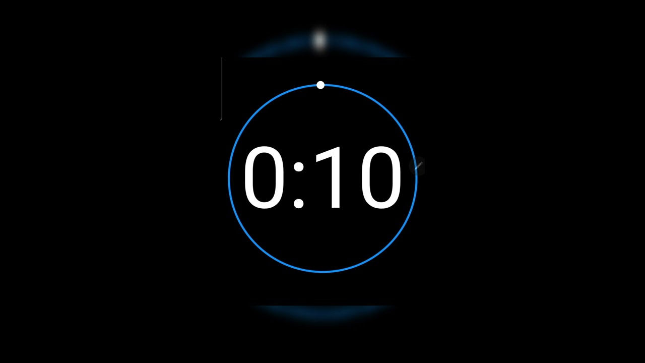 10 Seconds Countdown Timer With Clock Ticking Sound And Finish Bell