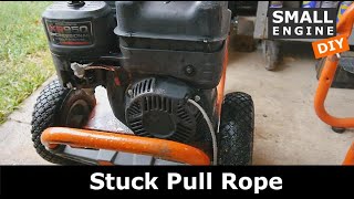 Stuck Pull Cord on a Pressure Washer